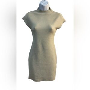 Zara Women’s Tan Bodycon Mini Dress